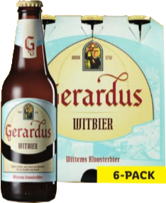 Gerardus Witbier sixpack met flesjes van 30cl Gerardus Witbier sixpack met flesjes van 30cl